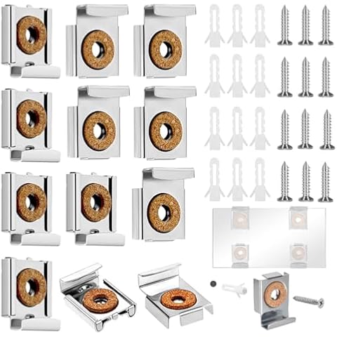 3 Set Mirror Mount Bracket Clips Cover