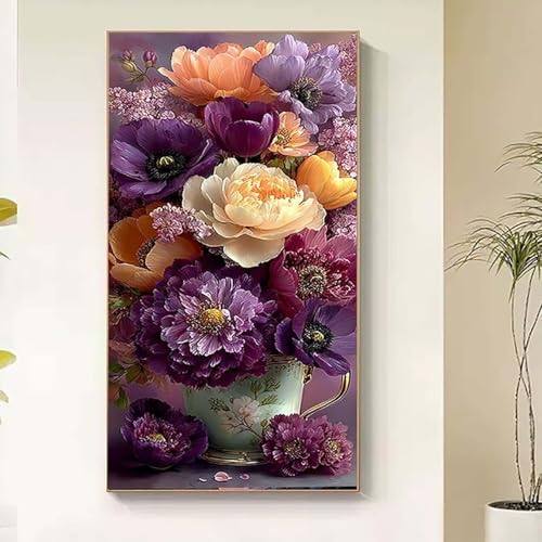 Diamond painting adulte fleur format géant pour évacuer le stress par l'artisanat