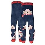 Ewers Weihnachten THERMO Babystrumpfhose Jungen und Mädchen, MADE IN EUROPE, Strumpfhose Innenfrottee Plüsch