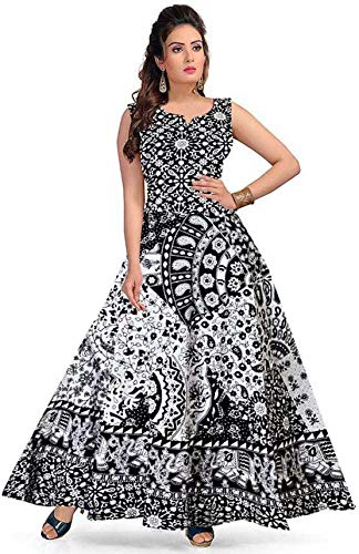 new kanishka boutique Women's A-Line Maxi Gown (Multicolour, Free Size)-picture-20