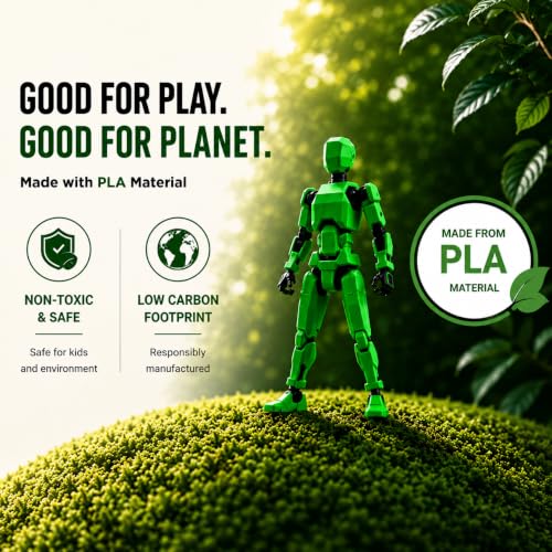 Image of ONNGEO 4 PC Action Figures Titan 13, 3D Printed Multi-Joint Movable Robot, T13 Lucky Action Figure, Dummy Robot Action 13, Desk Decoration Creative Robots, Nova 13 Mechanical Doll (YWBR)