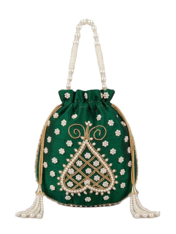 Moti Work potliPotali Bag for Wedding Party & Festive Use | Bridal Return Gift Potli Handbag_90-picture-25
