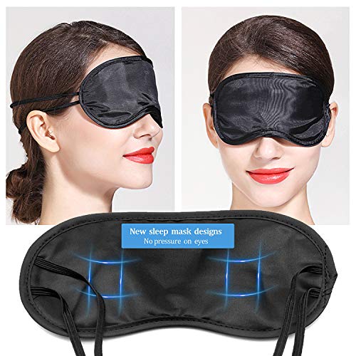 Maltose-20-Pcs-Sleep-Eye-Masks-with-1-Pairs-Earplugs-Black-Sleeping-Mask-Polyester-Blindfold-Filled-Sponge-Thicker-Eye-Shade-Cover-Adjustable-Strap-Travel-Party-Team-Games-Men-Women