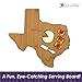 Totally Bamboo Texas State Shaped Bamboo Serving & Cutting Board