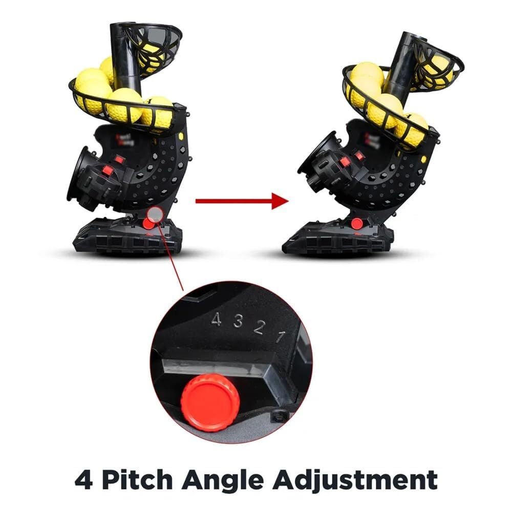 Automatische Baseball-Schlagmaschine, elektronische Pitching-Maschine mit einstellbaren Winkeln für Schlag- und Feldübungen
