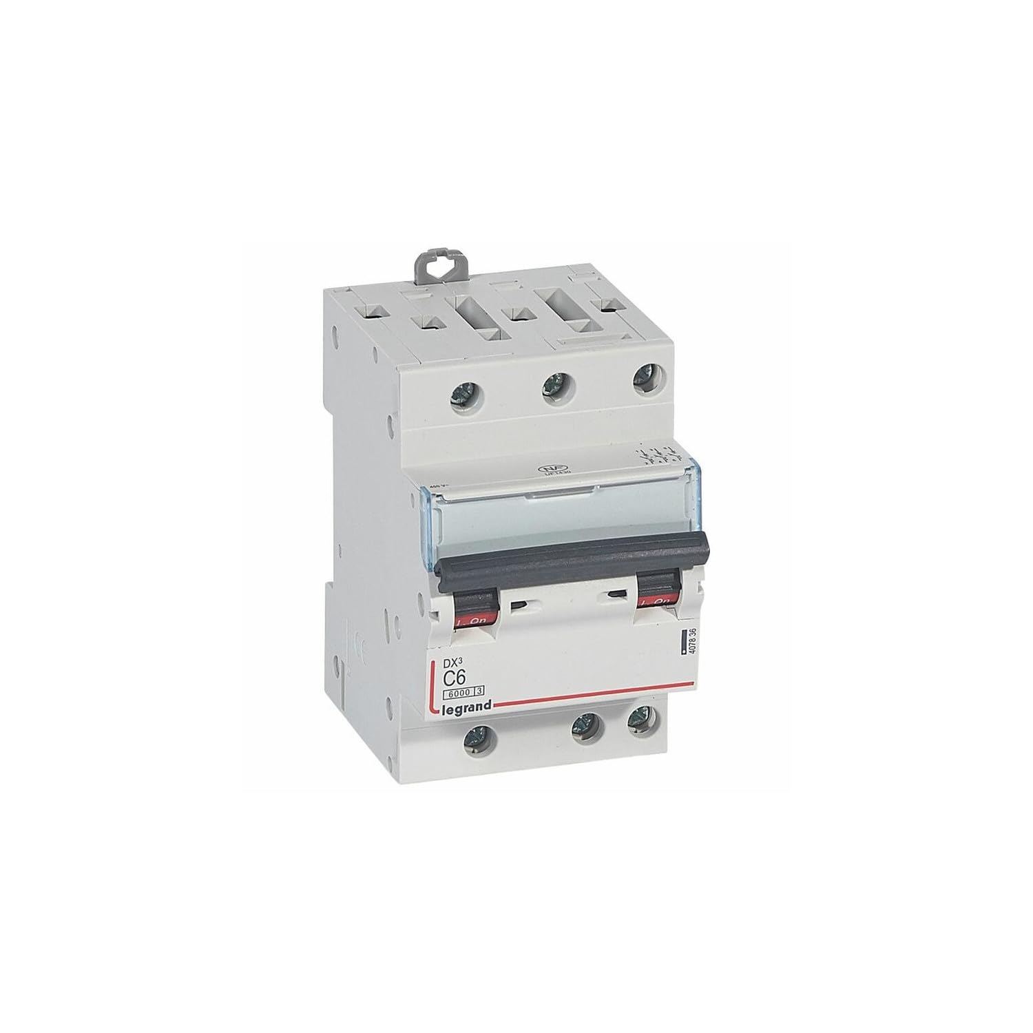 407836 Disjoncteur Tripolaire 6a - 3p Courbe C - 6/10ka - à Vis - Legrand Dx3
