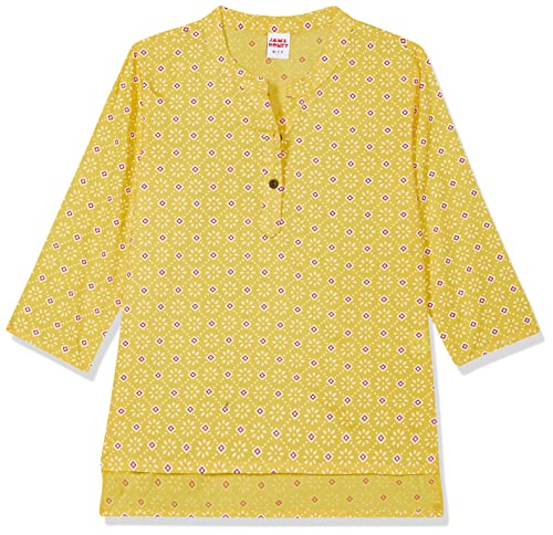 Image of Amazon Brand - Jam & Honey Girl's Cotton Regular Short Kurti