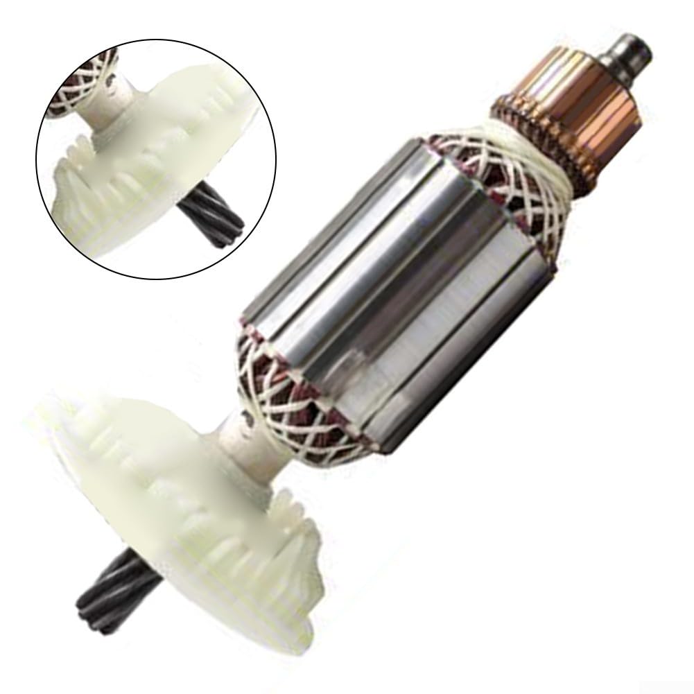 Metallo d'argento per trapano 260 Macchina di perforazione ad acqua 7 denti Statore Parte motore Accessorio per utensili elettrici Componente di ricambio 234x102mm
