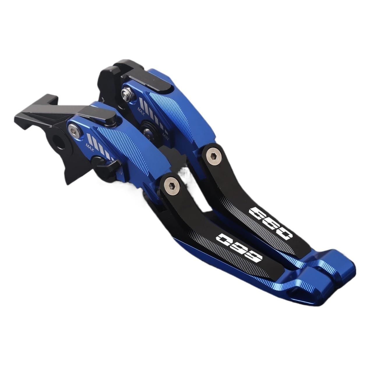 Beqlxta Blue A Brake Clutch Adjustable Lever​ Brake Lever For For Trident660 2021-2023 Motorcycle Aluminum Foldable Extending Brakes Clutch Levers For Trident 660