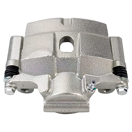 Image of TRQ Front Brake Caliper Set Zinc Coated Brackets Hardware Compatible with 2015-2017 Chrysler 200 2013-2016 Dodge Dart