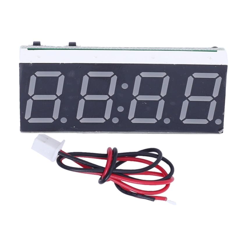 Red Digital Clock 4Bit LED Electronic Clock Display Module Date Display Thermometer Voltmeter Real Time Clock