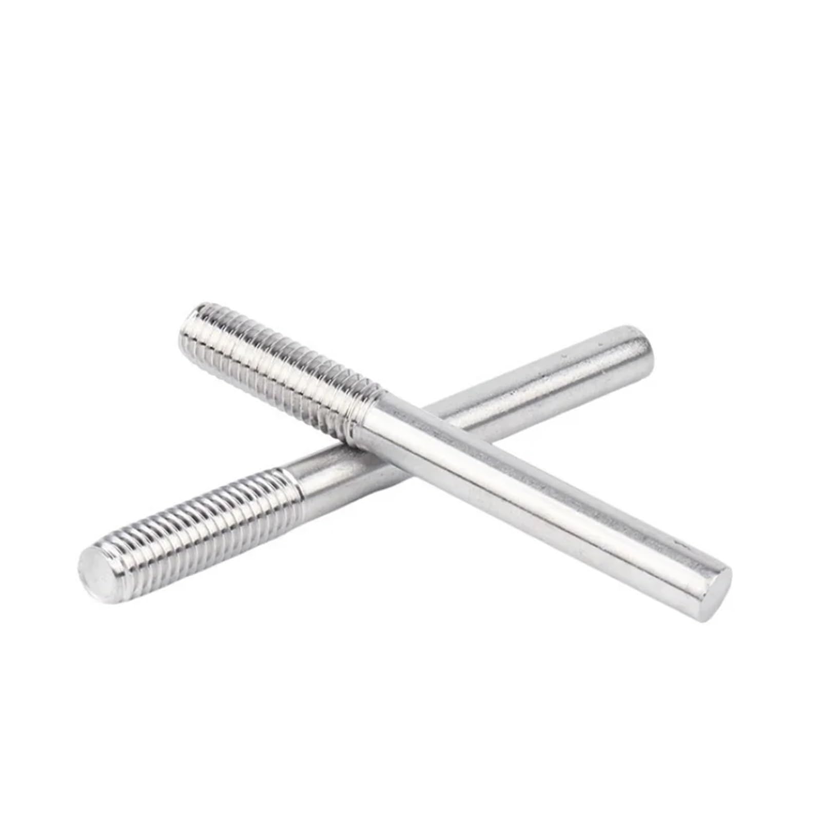 Gewindestange M14 M16 M18 M20 Einseitige Gewindestange Edelstahl Halbgewinde Zylindrische Bolzen Schrauben(M20x180(1pcs))