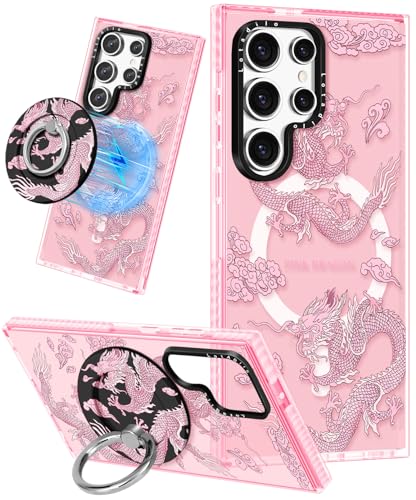Coque Samsung S23 Ultra antichoc TPU rigide compatible anneau magnétique femme