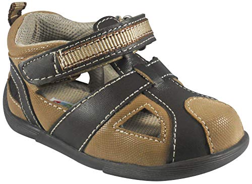 Toddler Kids Chocolate Sandal, Patent - Leather Shoes, Fabian 5.5M