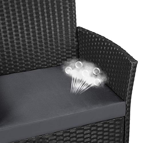 Yaheetech Set Mobili da Giardino 2 Poltrone e 1