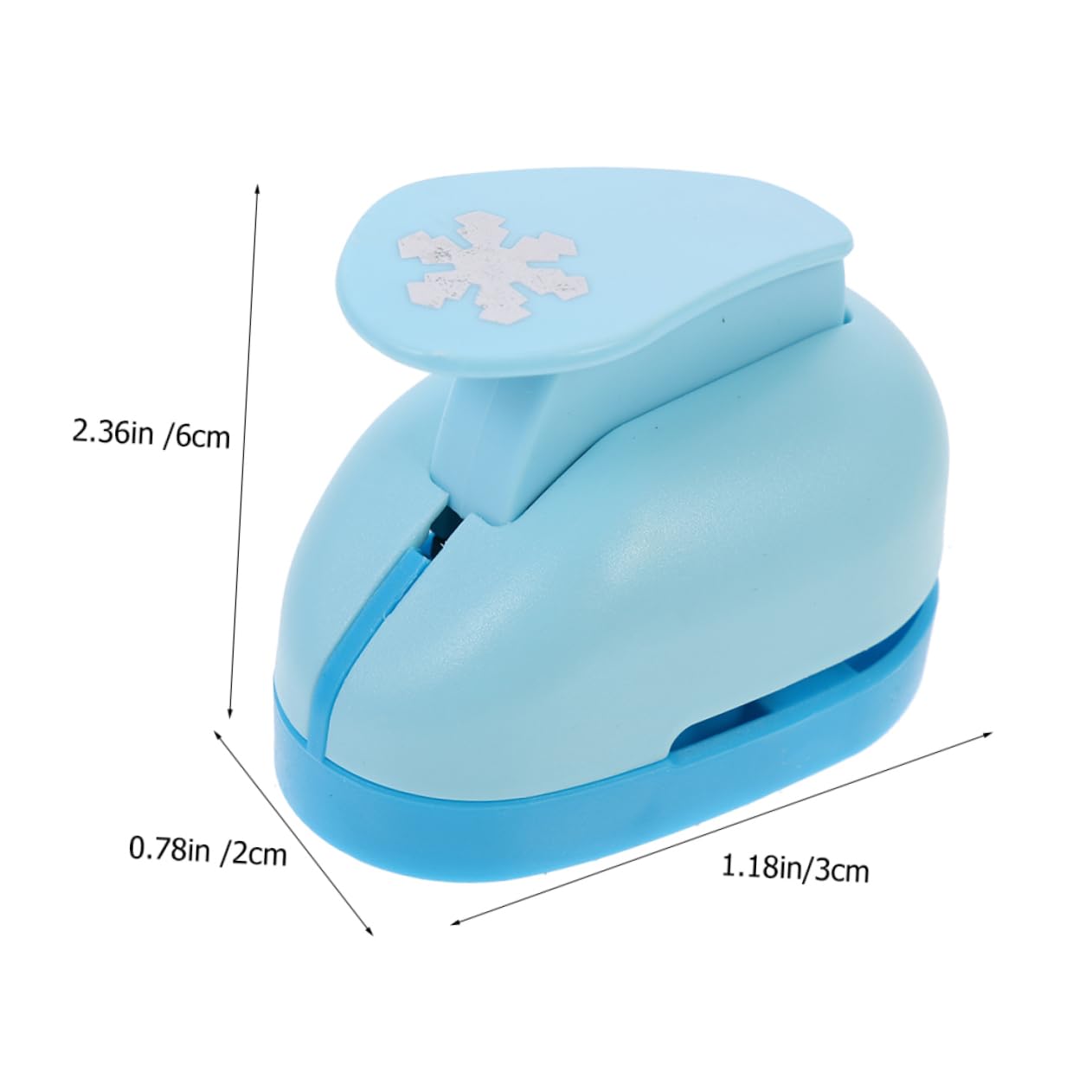 Uonlytech 4 Set Puncher Per Carta Fustellatrice Diy Puncher Portatile Per Scrapbooking E Attività Casual 2 Pezzi*4