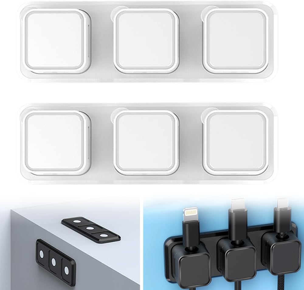 Cable Clips, Pack of 6 Charging Cable Holder