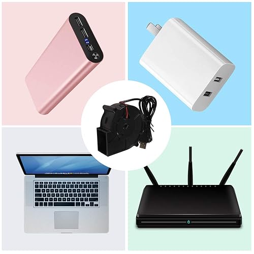 Miniatura 16 de UMLIFE 2 PCS 75mm 5V USB Fan 75mm x 15mm Fan 5V USB DC Brushless Cooling Blower Fan