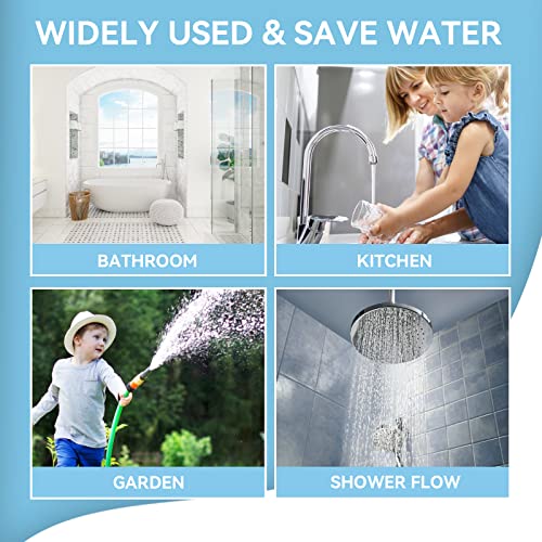 7 Flow Restrictor For Shower Head: Water Flow Saver Adapter Set Flow Reducer Limiter 1/2 Inch Flow Restrictor Control Valve Flow For Fixed Shower Head 1.2/1.5/1.8/2/ 2.2/2.5 Gpm #TOP5