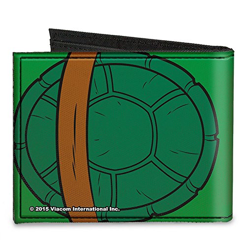 Buckle-Down Canvas Bi-fold Wallet-Classic TMNT Michaelangelo Turtle Sh2