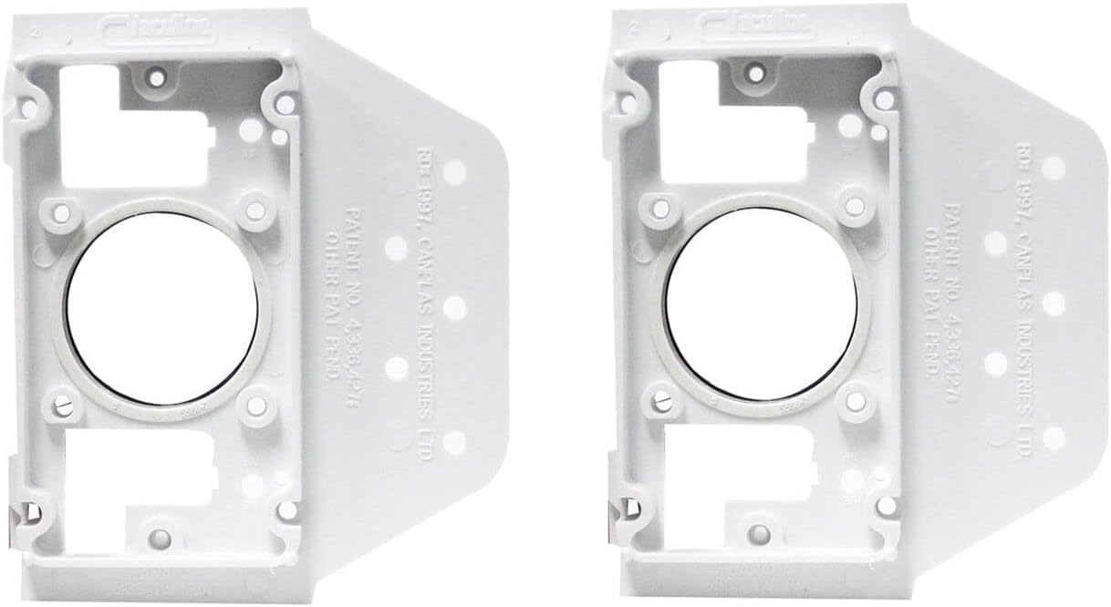 Inlet Mounting Plate 2" Central Vacuum PVC Rough-In Replacement (6)