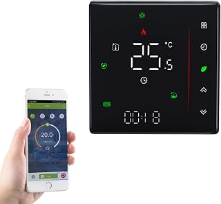 WiFi Thermostat Klimaanlage mit 2-Rohr, Smart Life APP Fernbedienung, funktioniert mit Alexa Google Home,95~240V AC