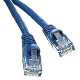 CableWholesale Cat5e Ethernet Cable, 24AWG, RJ45 Gold Plate Connector, ETL, 4 Pair Stranded Copper, Snagless Boot Unshielded Twisted Pair (UTP) Internet Network Patch Cable, 6 Foot, Blue