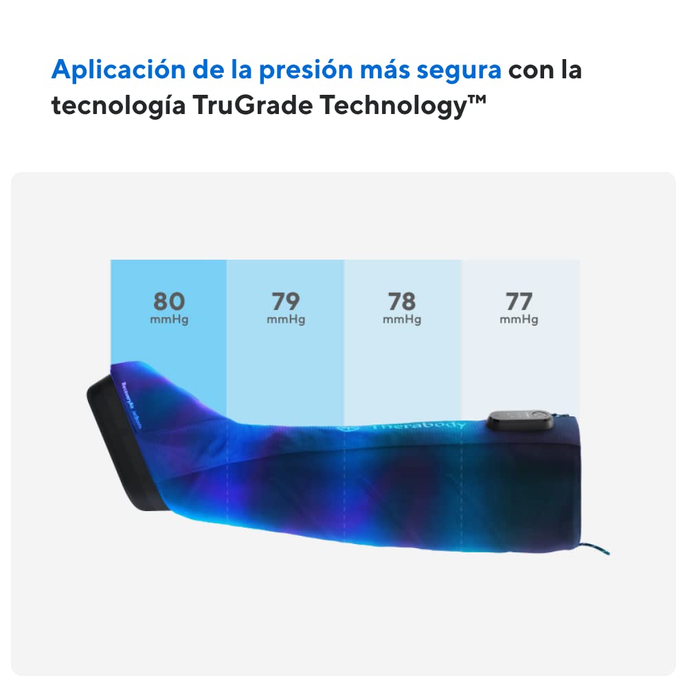 Therabody RecoveryAir JetBoots - Botas de masaje de aire por compresión secuencial de pies y piernas para la circulación y la recuperación deportiva (Large)