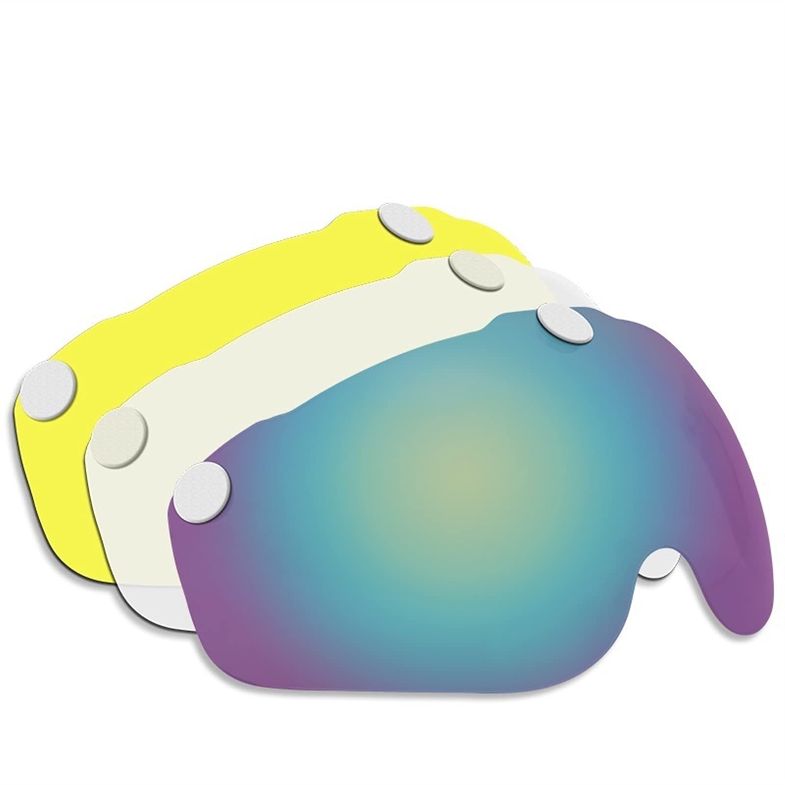 Motorrad Helmvisierlinse, Linse, abnehmbares magnetisches Fahrradhelm-Schutzbrillenvisier