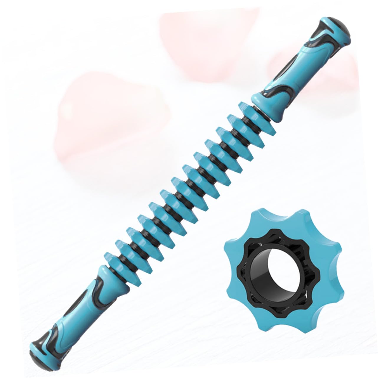Beaupretty Plastik Zahn Massage Roller Stab für Tiefengewebsmassage Ganzkörper Muskelentspannung und Blutkreislaufförderung Langlebiger Faszienroller für Arme Beine Nacken Yoga und Therapie