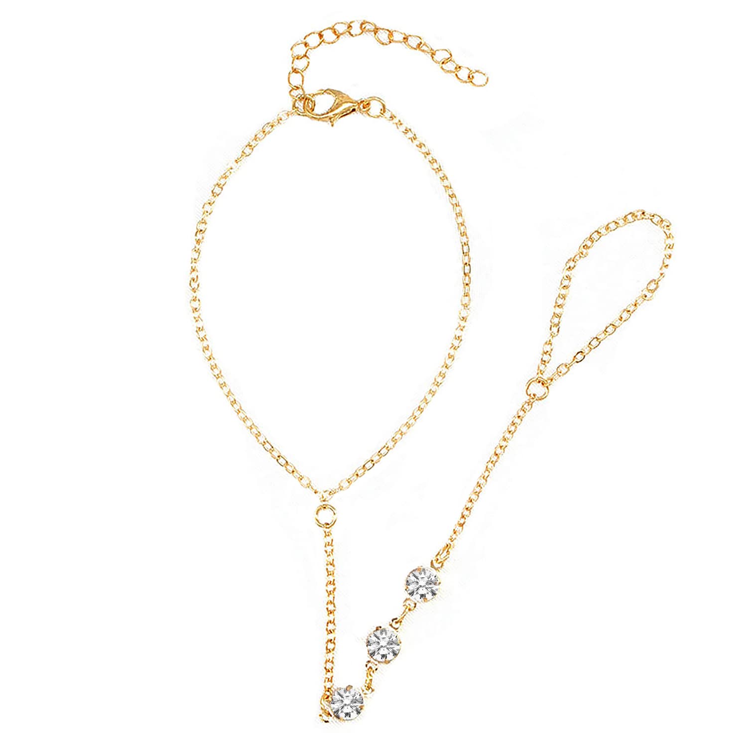 peora Gold Plated American Diamond Studded Openable Bracelet Stylish Fashion Jewellery Gift for Girls & Women (PX9B135)-picture-30