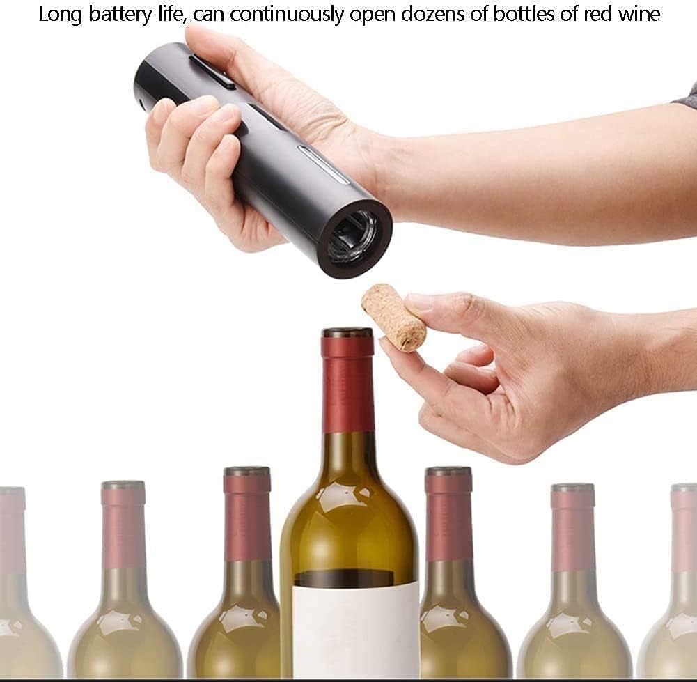 Electric Wine Opener,Rechargeable Automatic Corkscrew Cordless Wine Bottle Opener Set with Foil Cutter,Vacuum Stopper and Wine Aerator Pourer,Anniversary Birthday Gift Idea Kit Cordless