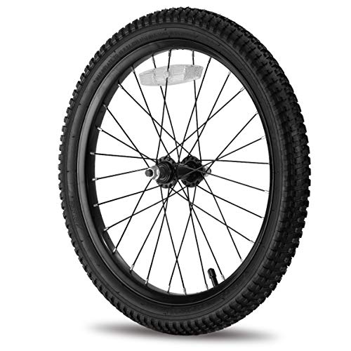 Image of JOYSTAR 12 14 16 18 20 Inch Kids Bike Front Wheels Replacement Bicycle Wheels with 12-20 Inch Solid Air Rubber Tire & Inner Tube Don't Fit Huffy Bike Black & White