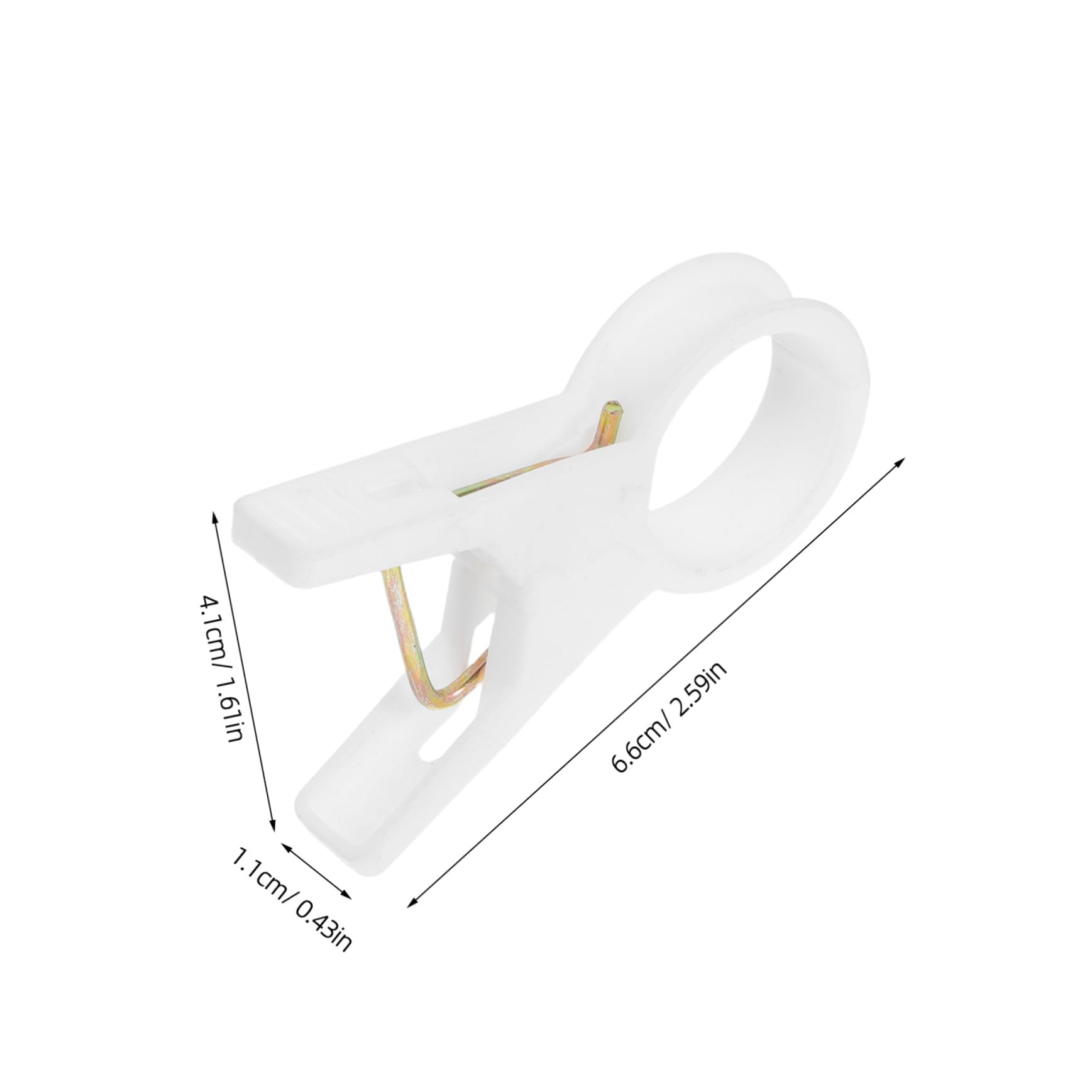 Clips de Soporte para Plantas 100 Piezas Plástico Blanco para Enredaderas