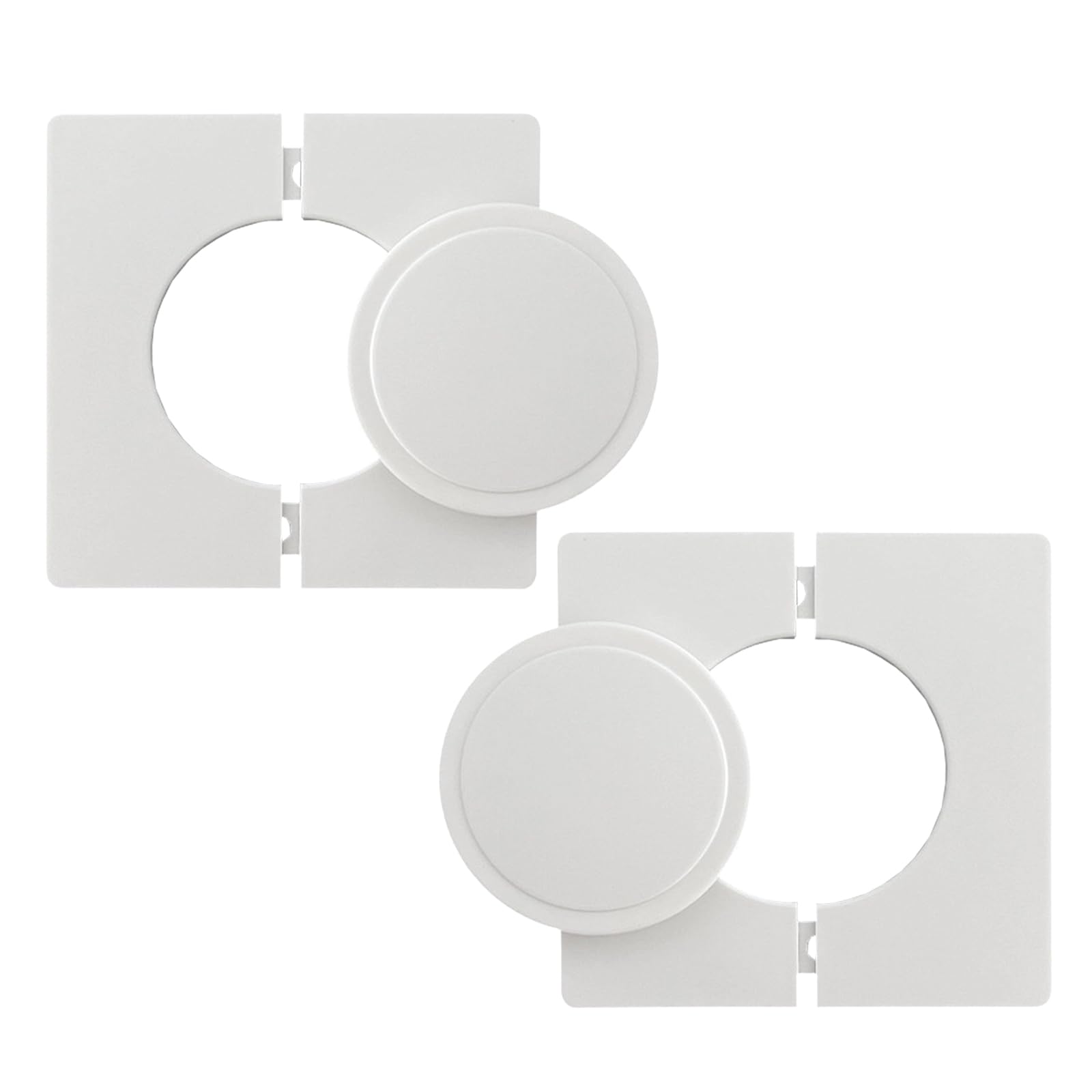 hogtnd 100x100mm Wall Hole Cover Plate for Hiding Unsightly Air Conditioning Pipe Openings Modern Decoration Accessories Dustproof Wall Cover
