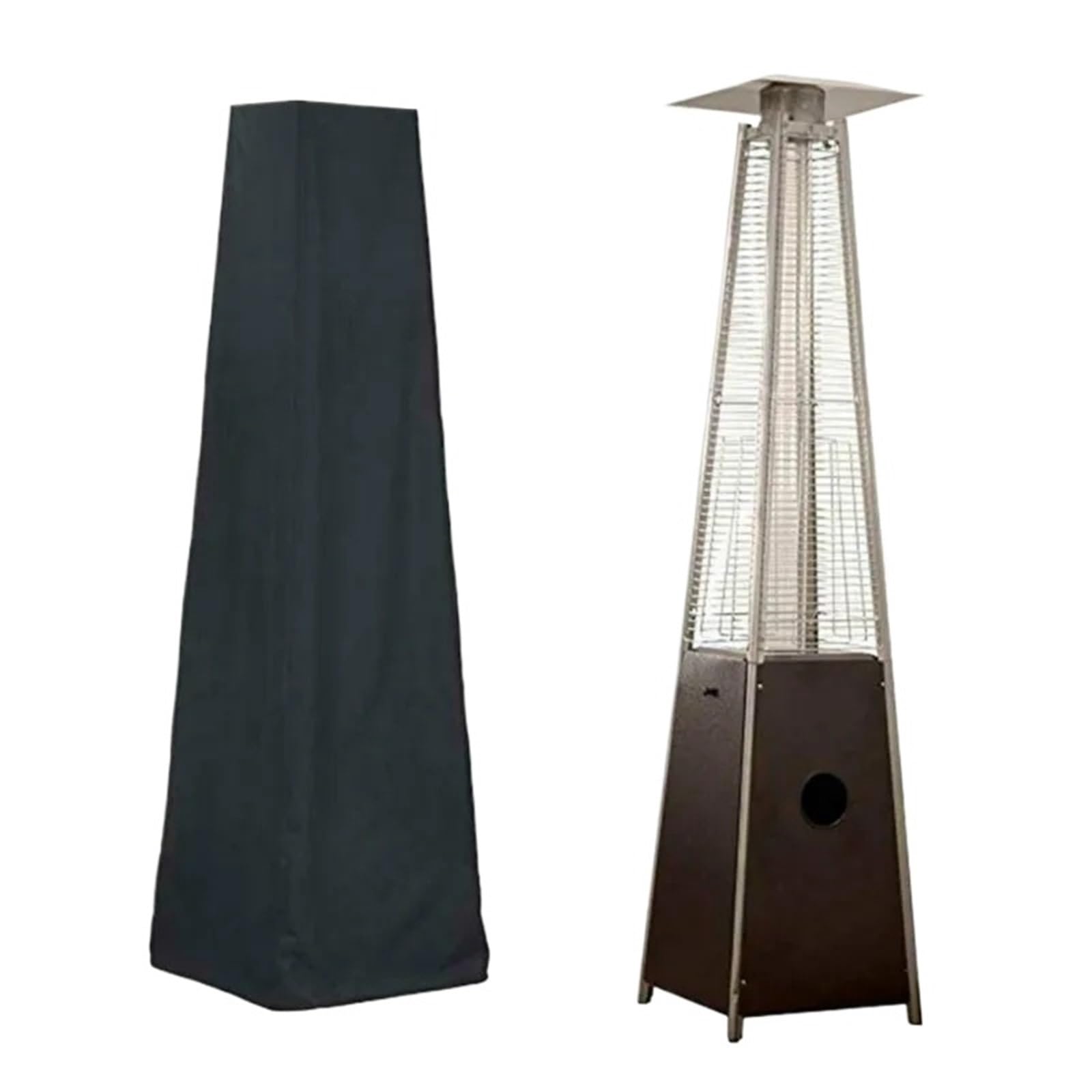 Linypa66 One Color Patio Heater Cover Outdoor Fire Pit Cover Waterproof Dust-Proof Patio Heater Cover Protection For Garden Backyard Stove Furniture Cov