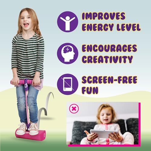 Image of New Bounce Pogo Stick for Toddlers, Foam Jumper, Ages 3+ | Foam Jumper, Age 3,4,5,6,7,8, Outdoor Jumping Toys, Birthday Gift for Toddler Girls and Boys