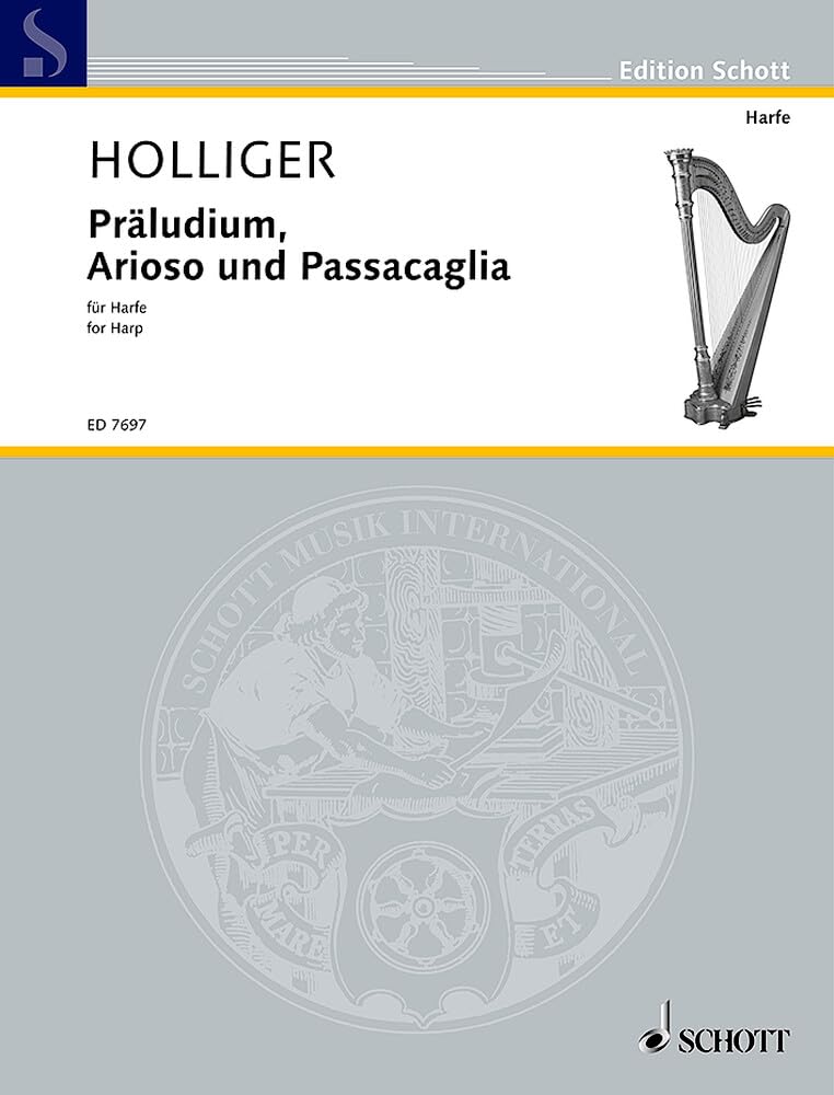 Preludes, Arias and Passacaglia: harp.