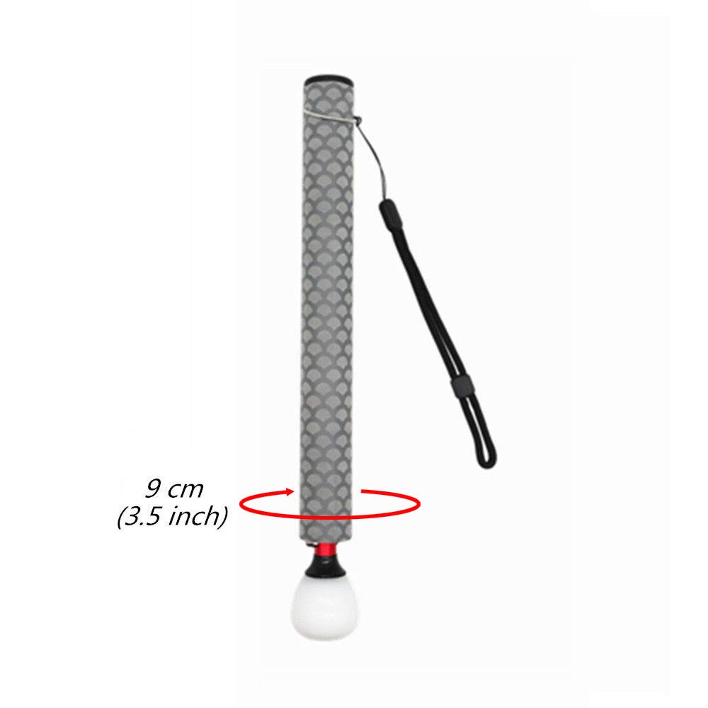 Bastón Telescópico Blanco de 7 Secciones Aluminio 30cm-150cm para Invidentes y Baja Vision, con 2 Punta
