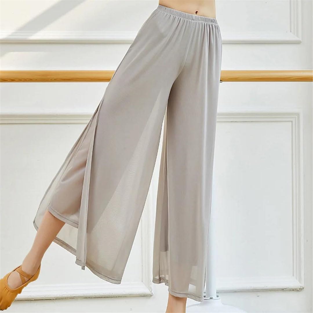 Hgvcfcv Moderne Tanzhose für Damen, lockeres weites Bein, Tanzhose, klassischer Tanz, Alltag, Yoga-Hose