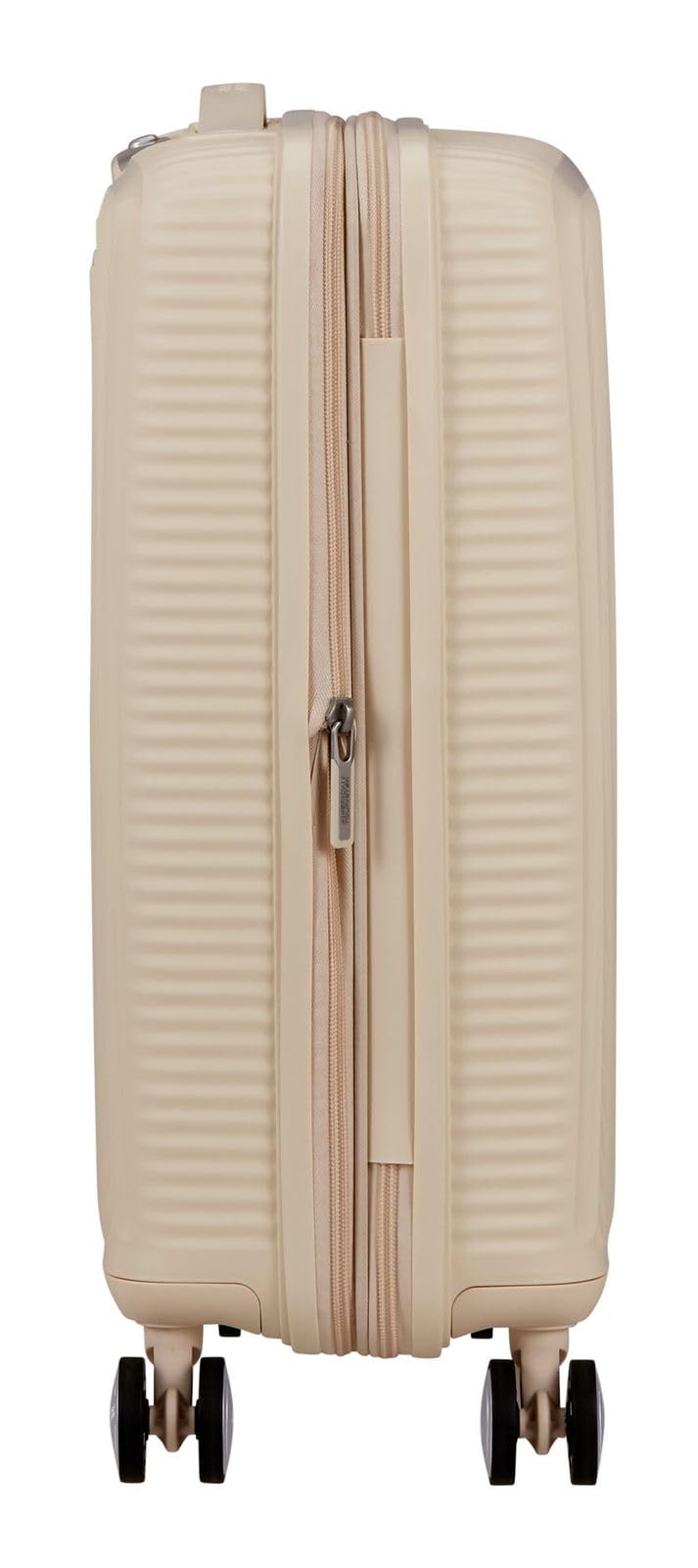 American Tourister carrello Soundbox Spinner 55/20 TSA EXP Trolley Coconut Sand avorio
