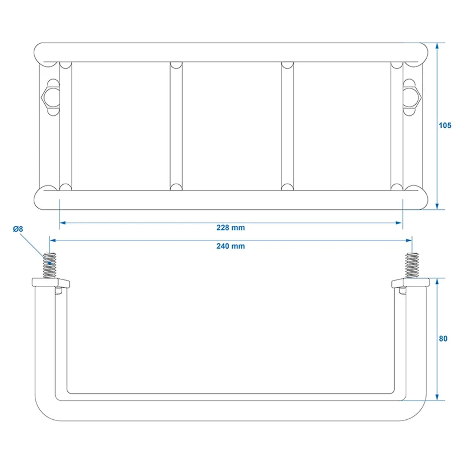 APT Universal Rücklicht Schutzgitter in verschiedenen Größen Rücklichtschutz Schutz Rückleuchte Lampenschutzgitter (2, 140x105x80 mm)