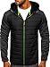 Produktbild BOLF Herren Übergangsjacke Steppjacke Sportjacke Freizeitjacke Reißverschluss Street Style J.Style KS2155 Schwarz M [4D4]