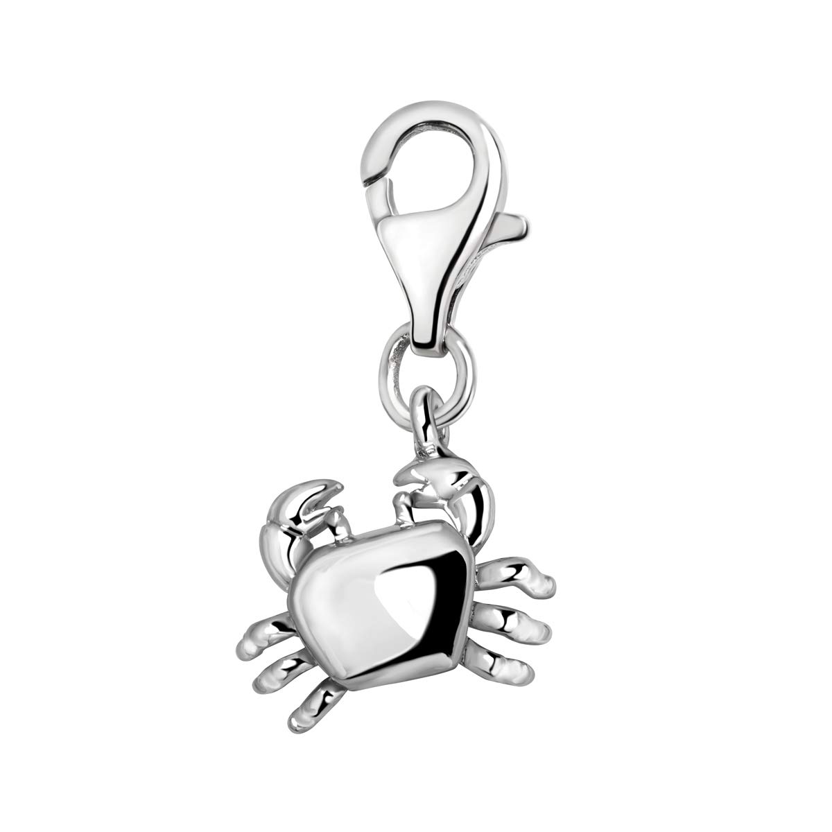 Charm Charm 3D Cancer Zodiac Horoscope Silver Plated Women's Charm Bracelet Jewelry-image-49