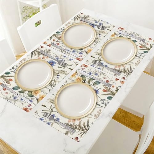 Set de table résistant à la chaleur antidérapant lot de 6 - 7