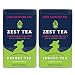 Energy Tea (2-Pack) - High Caffeine Pomegranate Mojito Green - 140 Mg Of Caffeine Per Bag (32 Sachets)