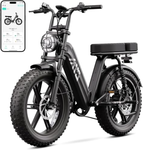 Image of TST Electric Bike for Adults, 48V 15Ah Battery for Urban Cycling, Fat Tire | 1500W Peak Motor, Dual Suspension ,7-speed Gears, 3 Working Modes, Suitable for Commuters and Beginner Cyclists, Powerful