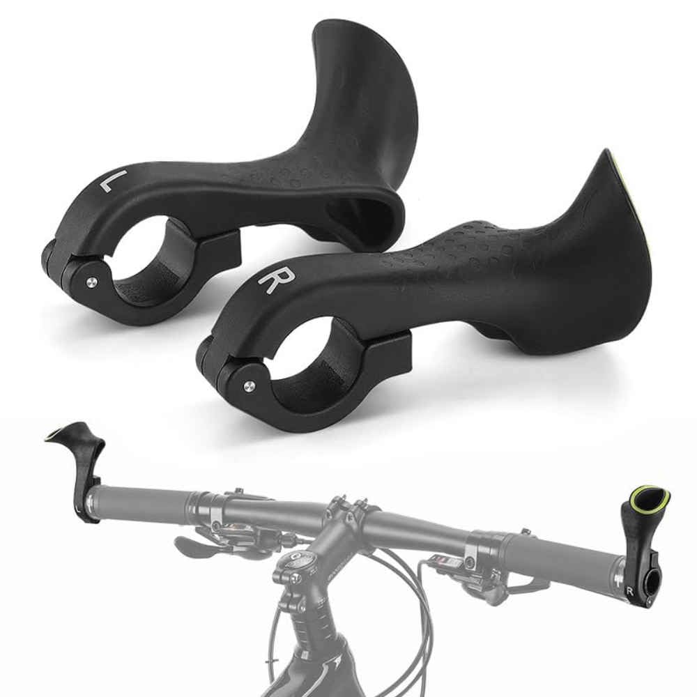 XKINTCS Handlebar Ends for Diamondback Overdrive 27.5 Pro 2017 with Hinged Clamp for Easy Installation Without Removing Grips,A-Short handle-Normal