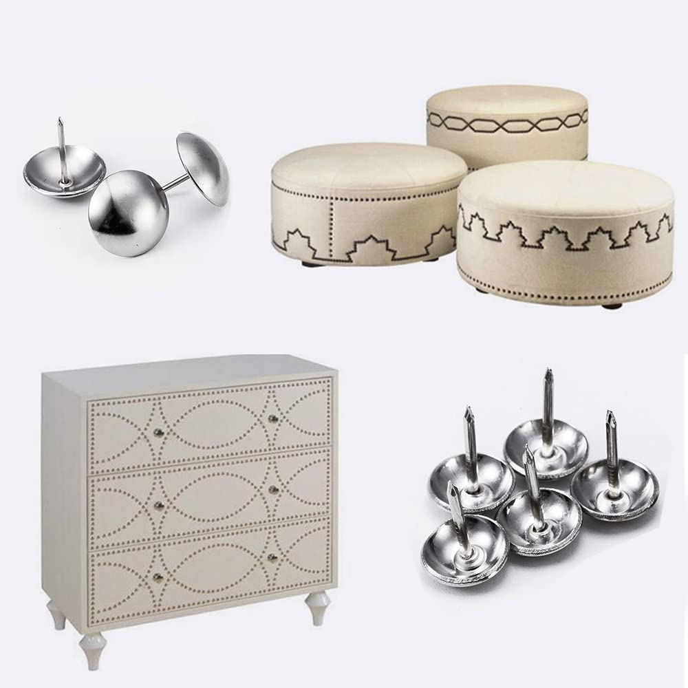 Clavos De Tapicería Decorativos - 500 Unidades, Bronce, 11x17 Mm