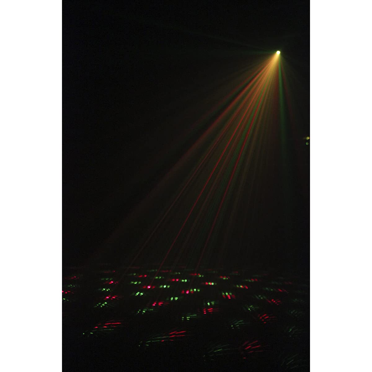 BoomTone DJ LZR d'animation multi-points NANOFLY 110 RG rouge et vert. Stroboscope. Programmes automatiques. Détection musicale. Eclairage soirée, Disco mobile. Eclairage DJ. Trépied inclus.